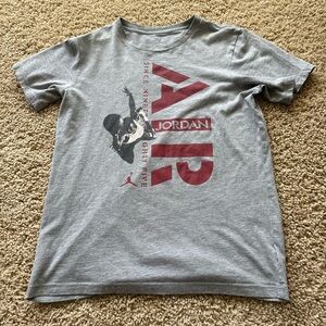 Jordan Kids Gray Graphic T-Shirt
